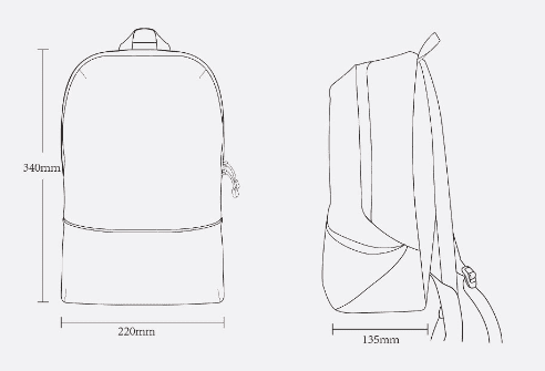 Рюкзак Zanjia Lightweight Big Backpack (Blue/Синий) - 2