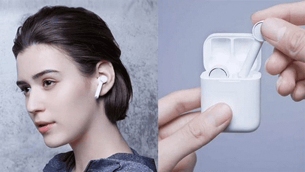 Наушники Air Mi True Wireless Earphones в ушной раковине